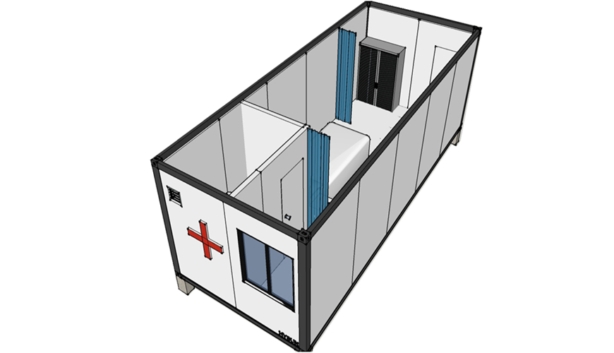 HY-A Hysun Prefabricated Flatpack Clinic Container House for Hospital