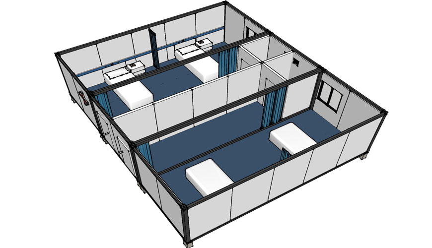 HY-AD HYSUN Prefab Mobile Flatpack Container House for Hospital and Clinic