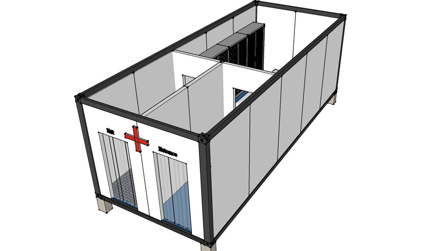 HY-A Hysun Prefabricated Flatpack Clinic Container House for Hospital