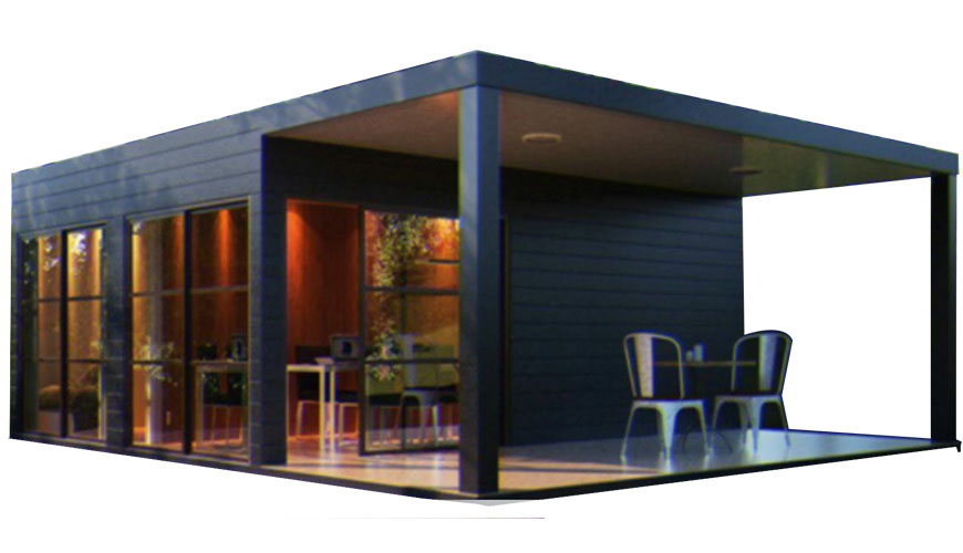 HY-A028 Hysun Prefab Luxury Flat Pack Container House for Coffee Shop or Restaurant