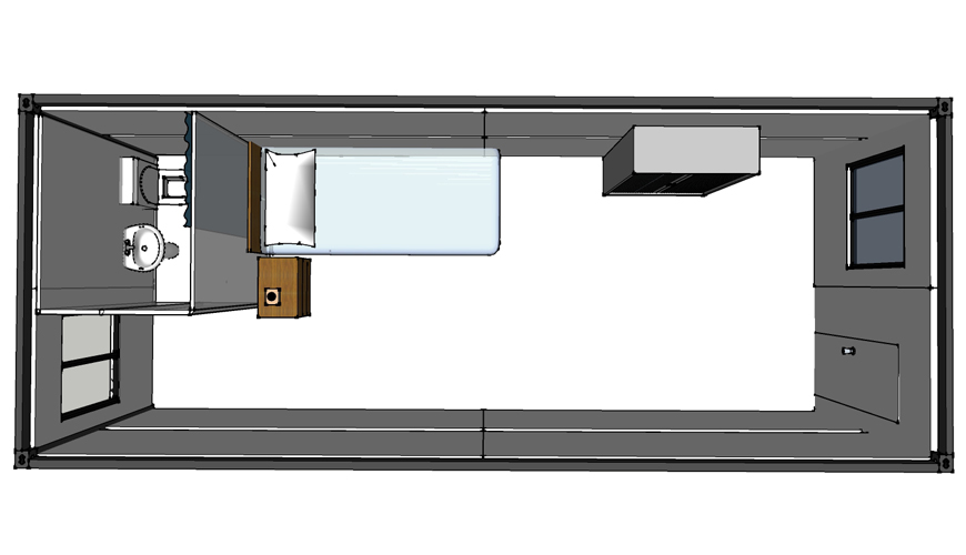 HY-F010 HYSUN Modular Ready Made Folding Modular Container House Prefab Foldable Container Home with Bathroom