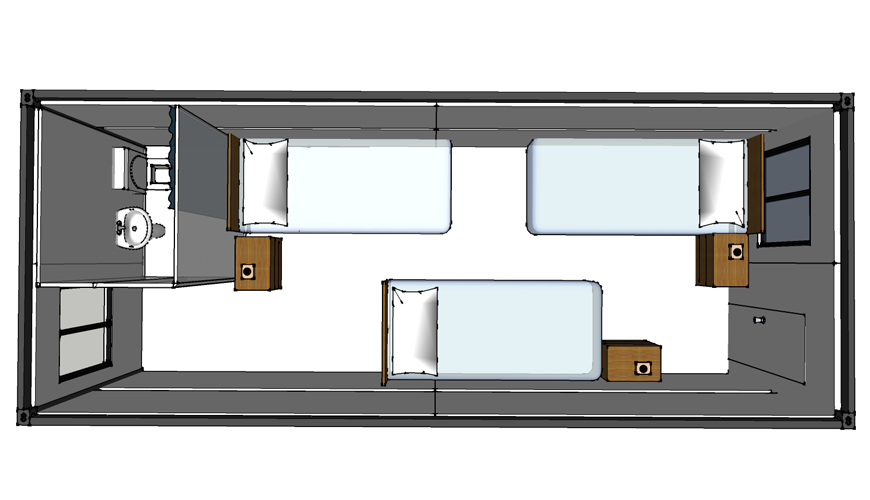 HY-F010 HYSUN Modular Ready Made Folding Modular Container House Prefab Foldable Container Home with Bathroom