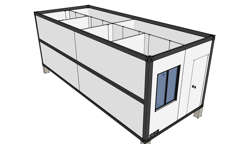 HY-F011 HYSUN movable folding container house well furnished portable folding container houses foldable container home for hotels
