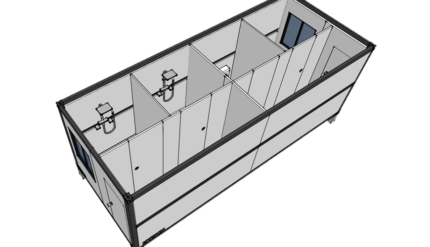 HY-F011 HYSUN movable folding container house well furnished portable folding container houses foldable container home for hotels