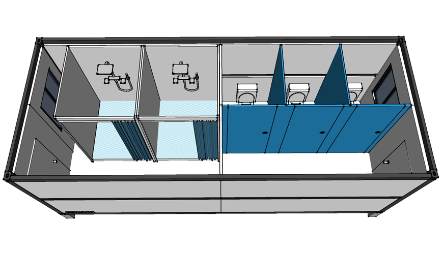 HY-F012 HYSUN prefab house 20/40 ft container prefabricated modern folding foldable prefab house 20 footer container modular house