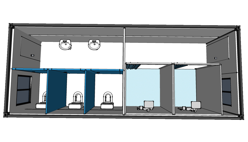 HY-F012 HYSUN prefab house 20/40 ft container prefabricated modern folding foldable prefab house 20 footer container modular house