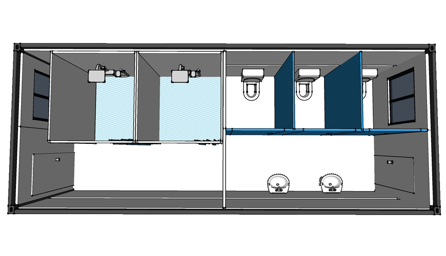 HY-F012 HYSUN prefab house 20/40 ft container prefabricated modern folding foldable prefab house 20 footer container modular house