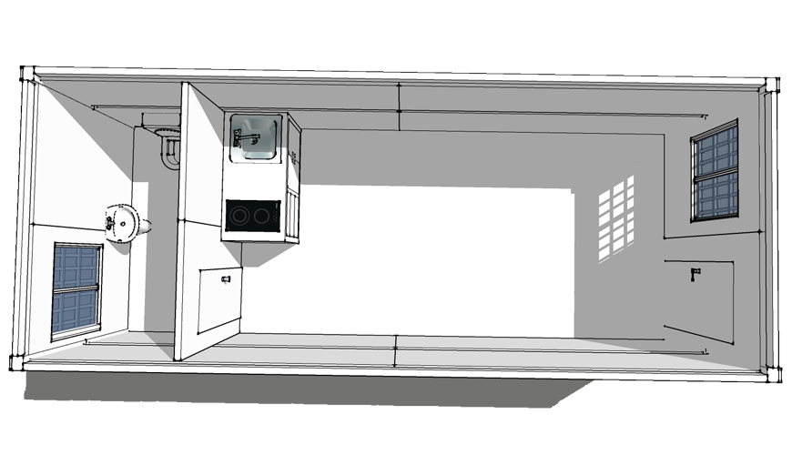 HY-F013 HYSUN movable folding container house for sale collapsible container hotel prefab folding container home office