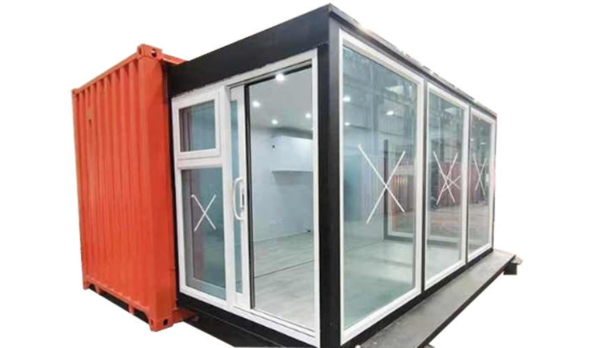 HY-Y880 HYSUN new design 20HQ pod-out modified shipping container coffee shop portable mobile prefab glass steel structure cafe bar