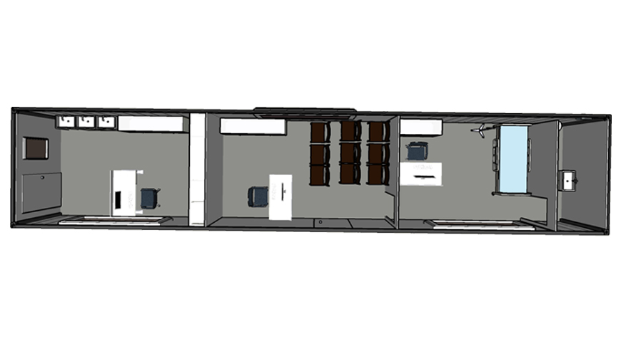 HY-M307 Hysun portable 40FT Shipping Container Modified steel living movable container small house shipping container office